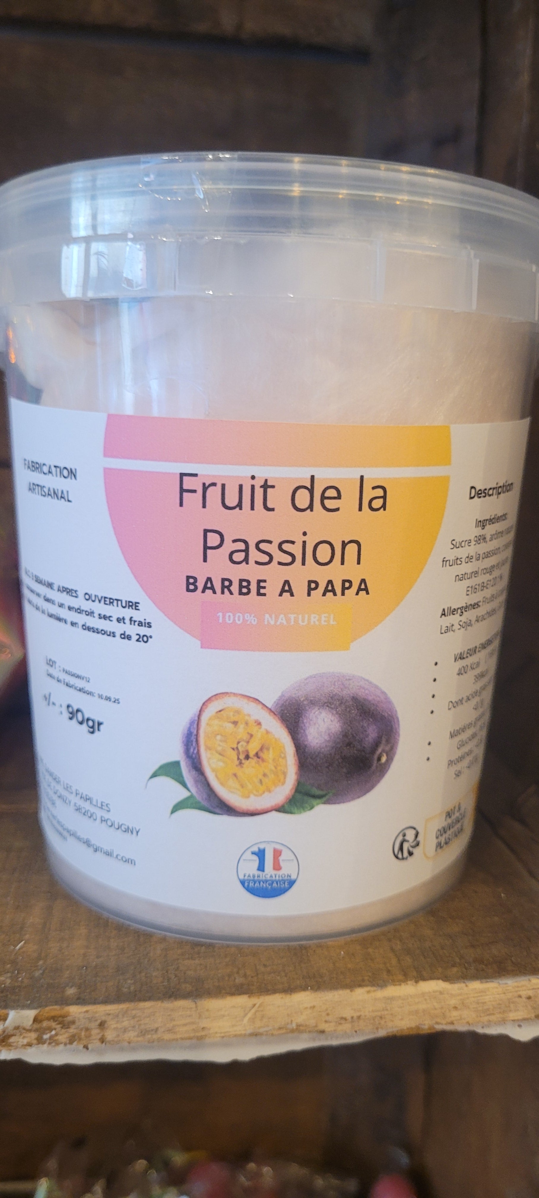 Barbe a Papa Fruit de la passion
