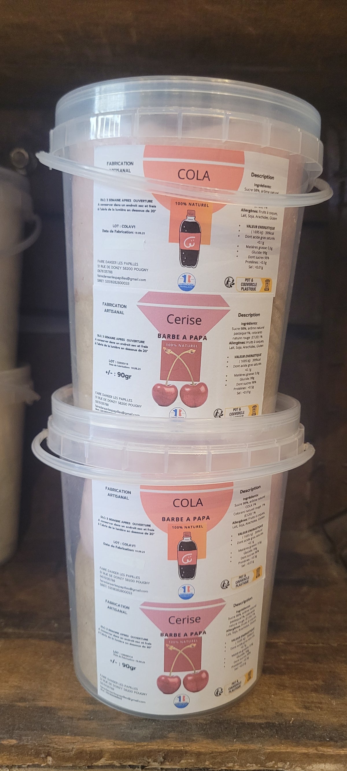 Barbe a Papa Cola-Cerise