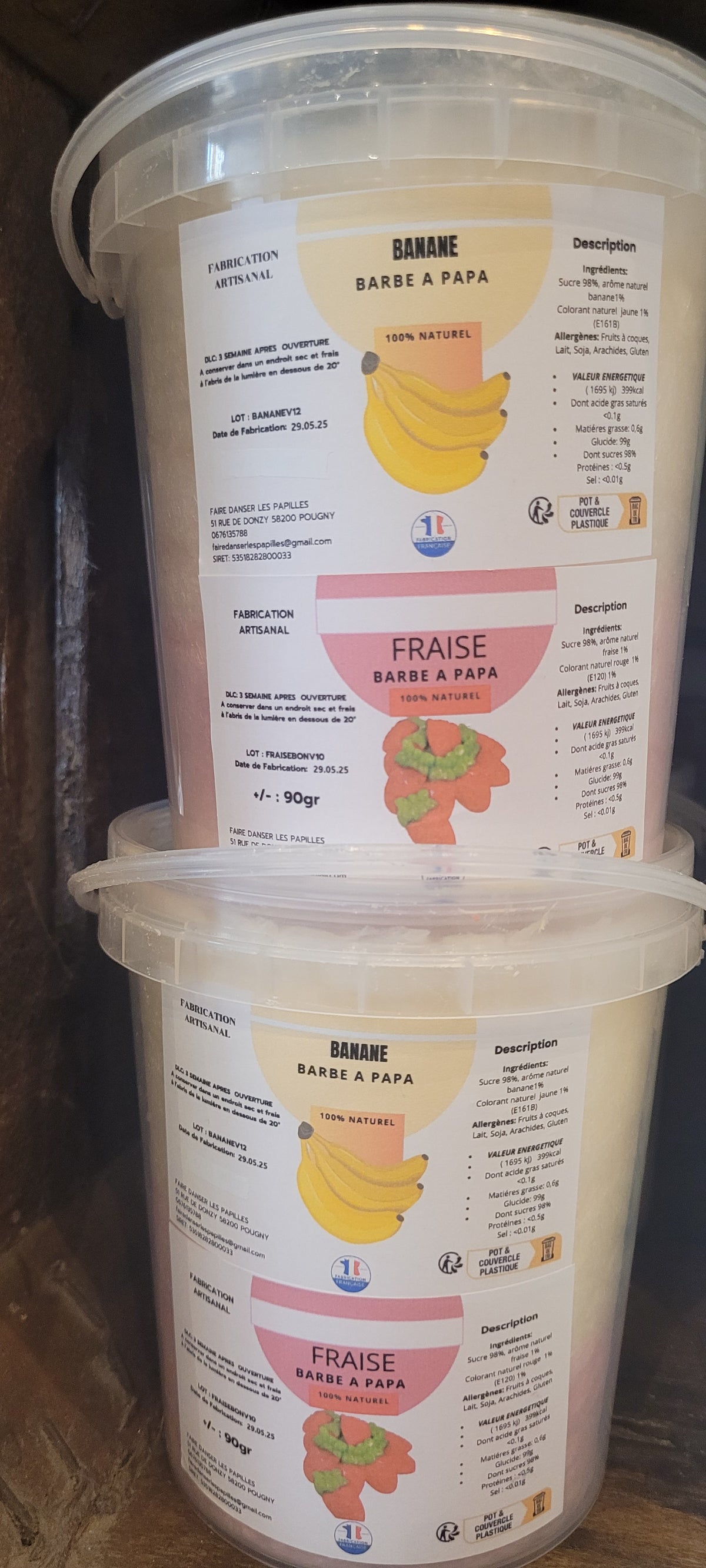 Barbe a Papa Banane-Fraise