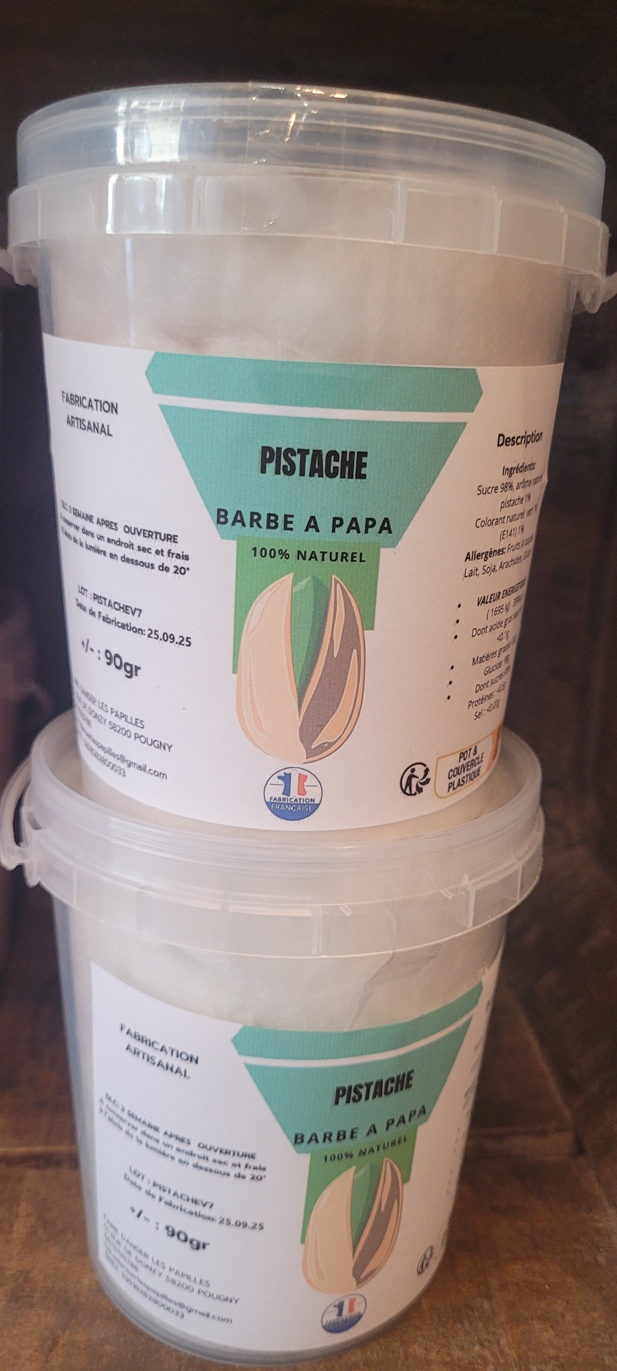 Barbe a Papa Pistache